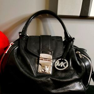 Michael Kors soft leather black bag
